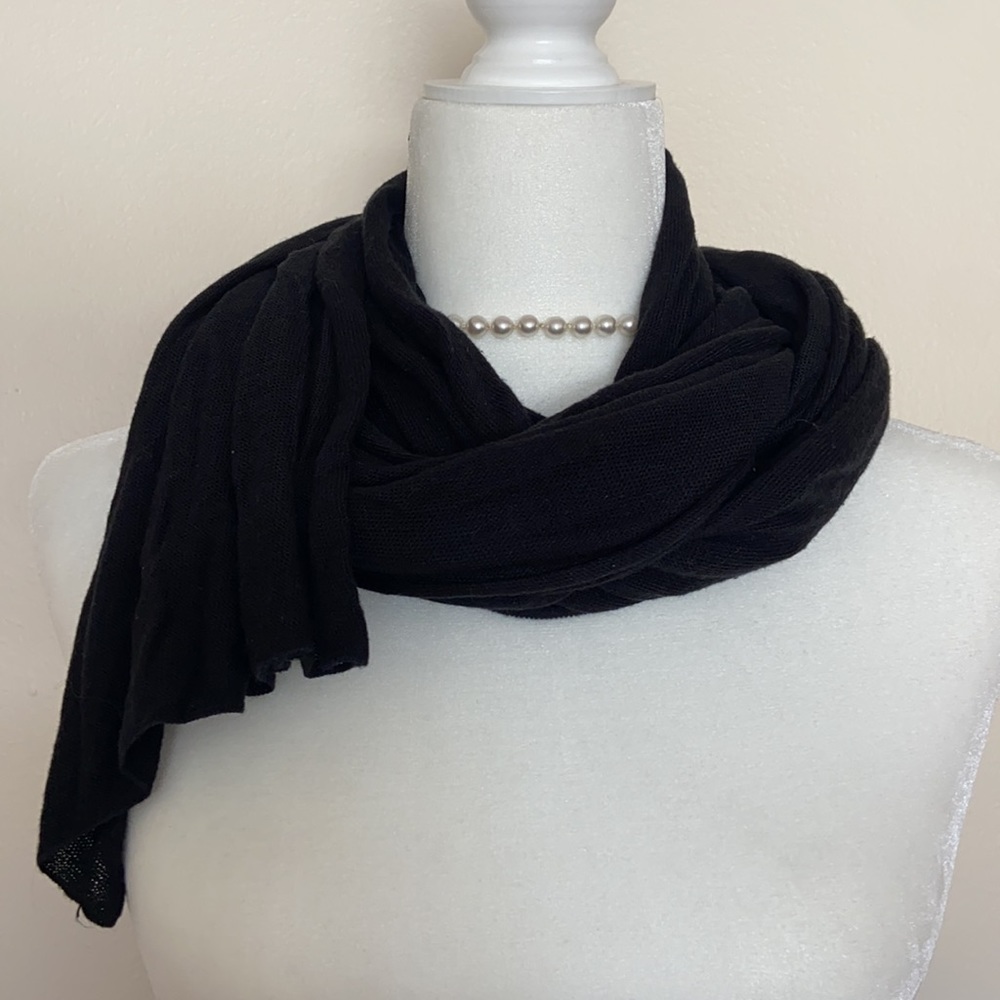 H&M black soft scarf basic - Picture 4 of 7